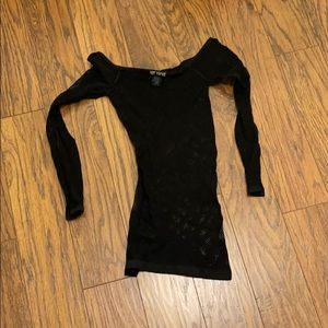 Hot Topic Fishnet Top Sz XS-S